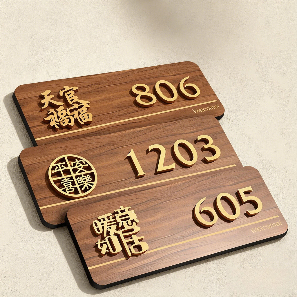 Acrylic Door Plaque Magnetic or Adhesive – Feng Shui House Sign for ...