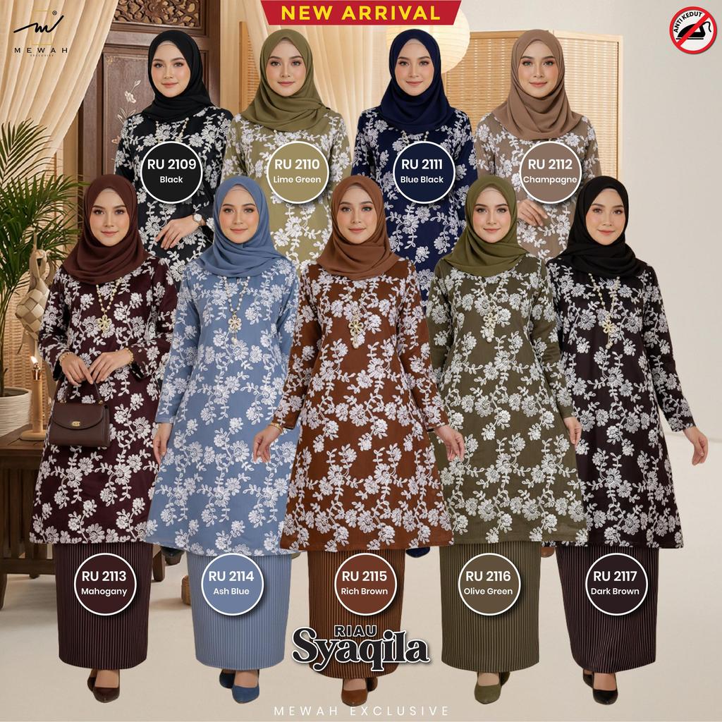 Kurung Riau SYAQILA By Mewah Exclusive - [Set Baju dan Kain] Muslimah ...