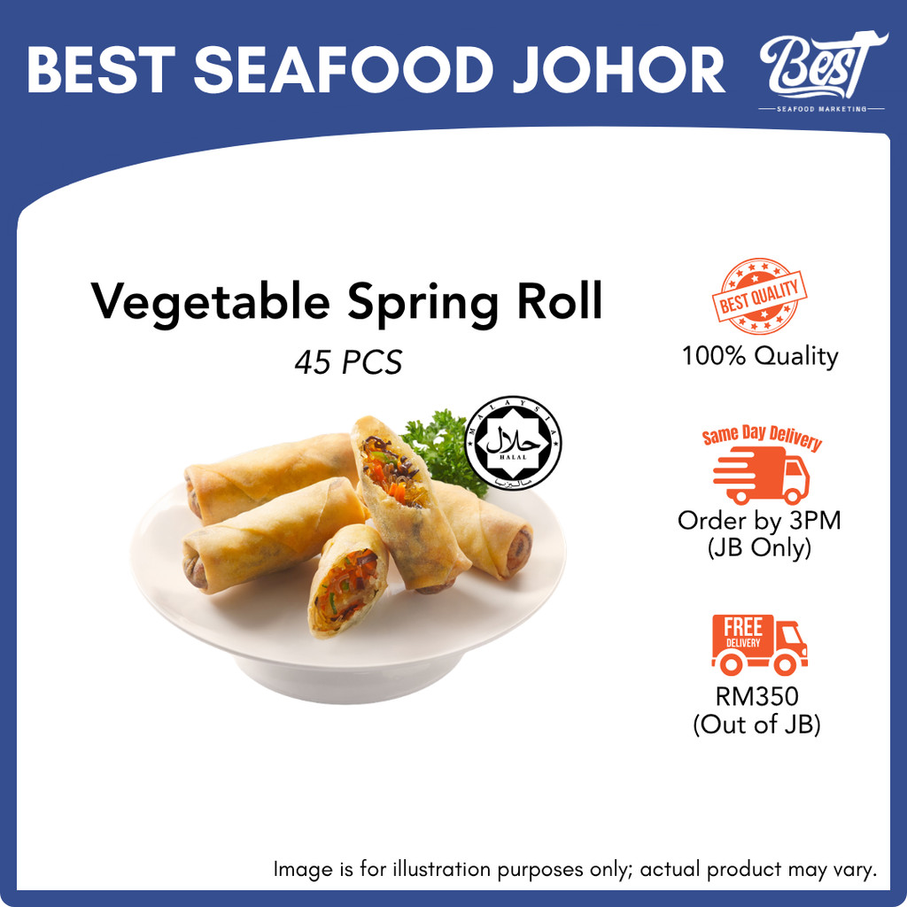 [WHOLESALE] Vegetable Spring Roll 45pcs 蔬菜春卷 | Popia Sayur | Best ...