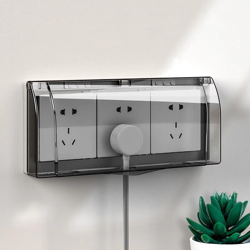 Socket Waterproof Power Outlet Protector Bathroom Shower Transparent ...