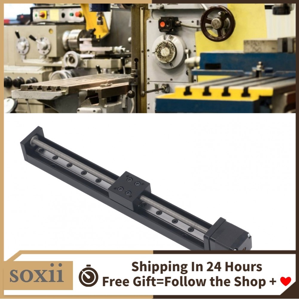 Soxii Linear Slide Guide Rail 200mm Actuator Stage T6x4 Electric with ...