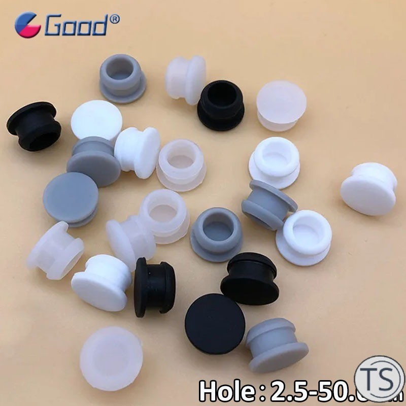 TS Food Grade Silicone Rubber Conical Snap-on T Type Plug Blanking End ...