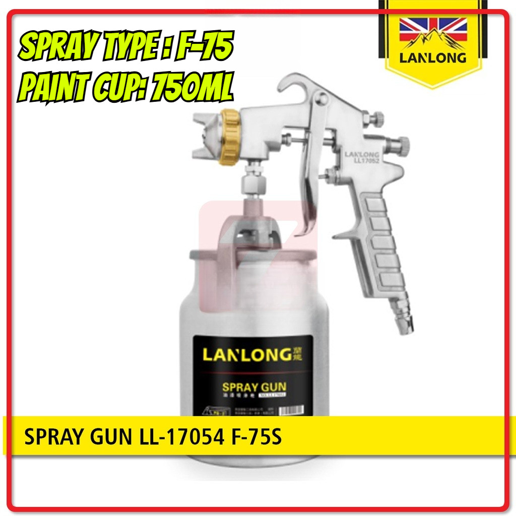 LANLONG Spray Gun F-75S l Paint Air Spray Gun Paint 750ml With ...