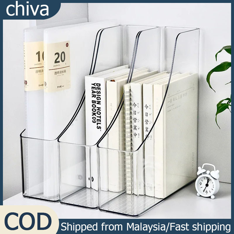 PET Vertical Folder Storage Organizer Bin Office Desk Organizer and ...