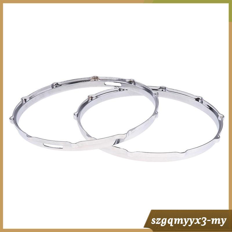 [ 1 Pair Aluminum Alloy Snare Drum Hoop Rim for 14'' Snare Drum ...