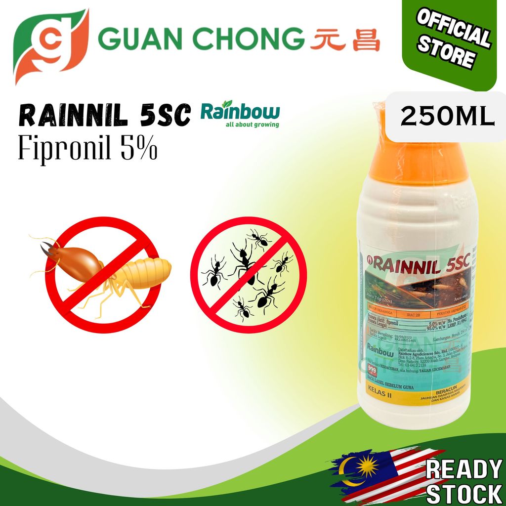 250ml Rainnil 5SC Racun Anai Anai Fipronil 5.0% Racun Semut Racun ...