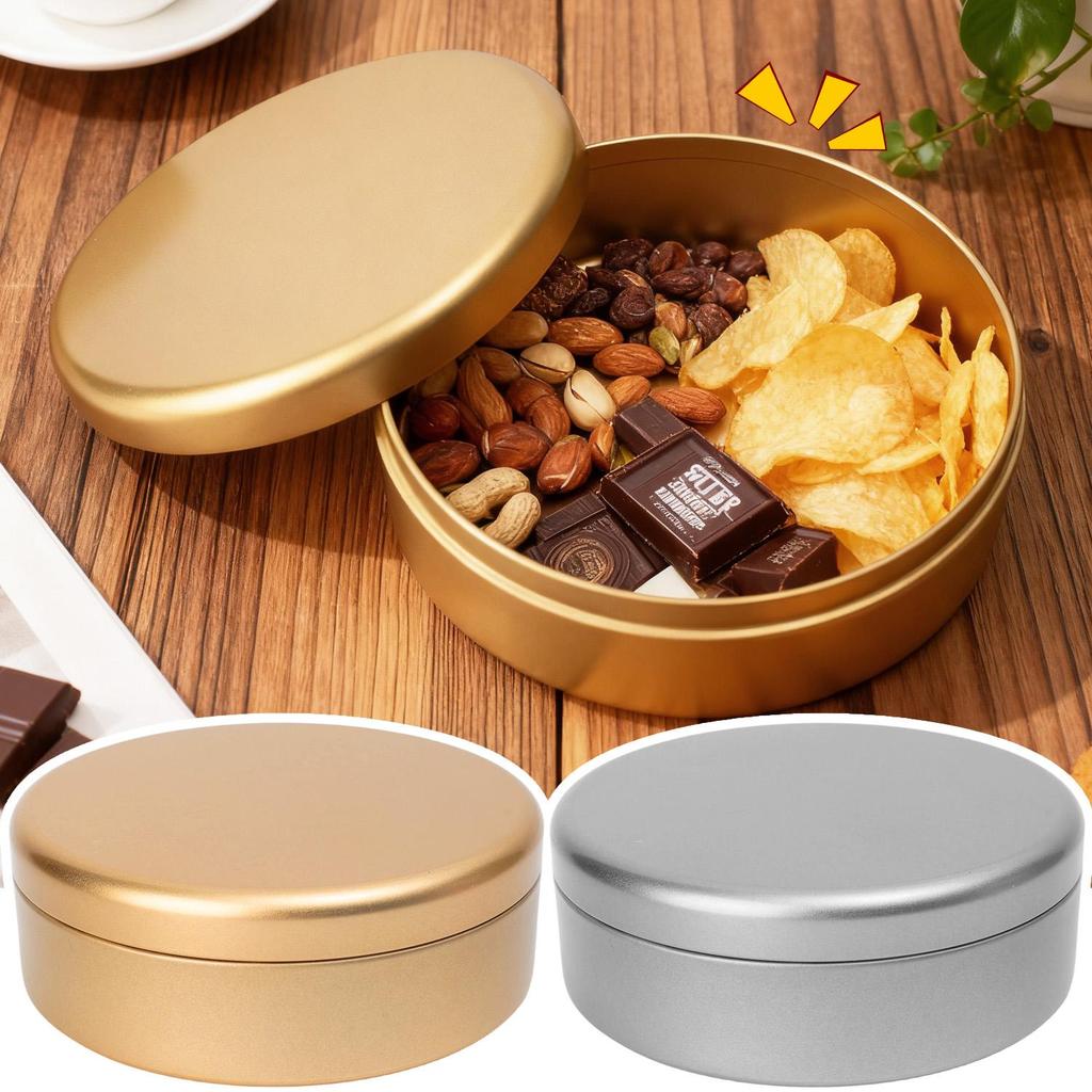 Food-Grade Round Tinplate Tin Box - Airtight Metal Storage Containers ...