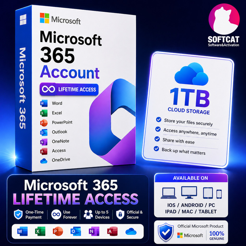 [BIG SALE] Microsoft Office 365 Original Lifetime 1TB | 5 Device Suport ...