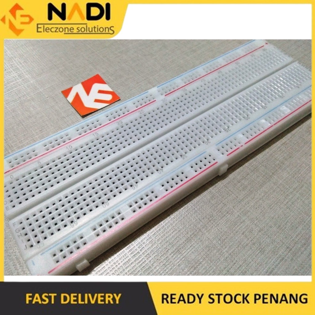 Breadboard 830 Points Solderless PCB Holes Protoboard Arduino Raspberry ...