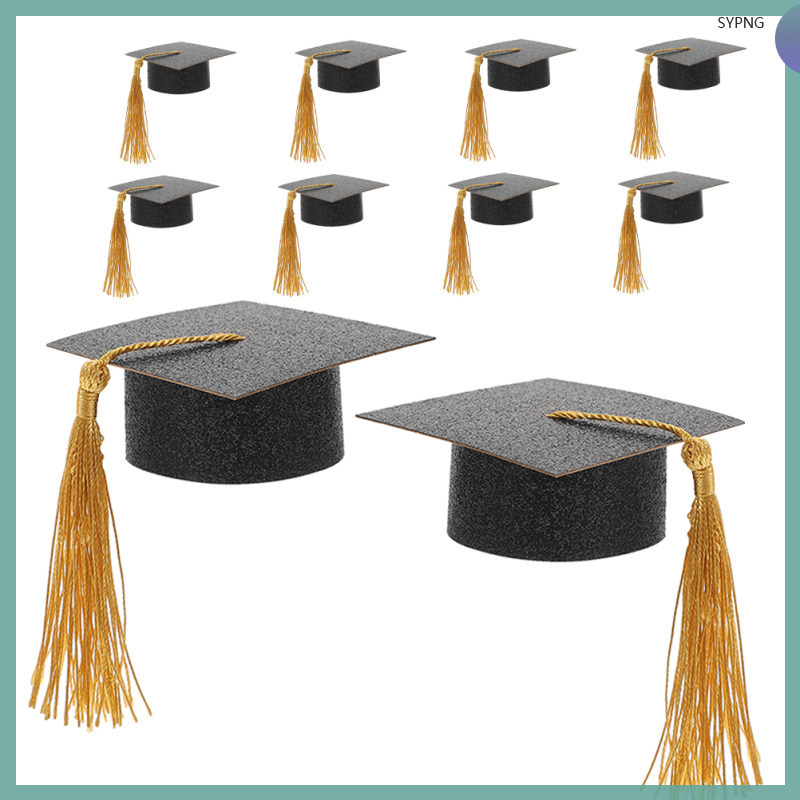 📦 Hiasan Topi Musim Graduasi Topi Graduasi Hitam 12pcs | Shopee Malaysia