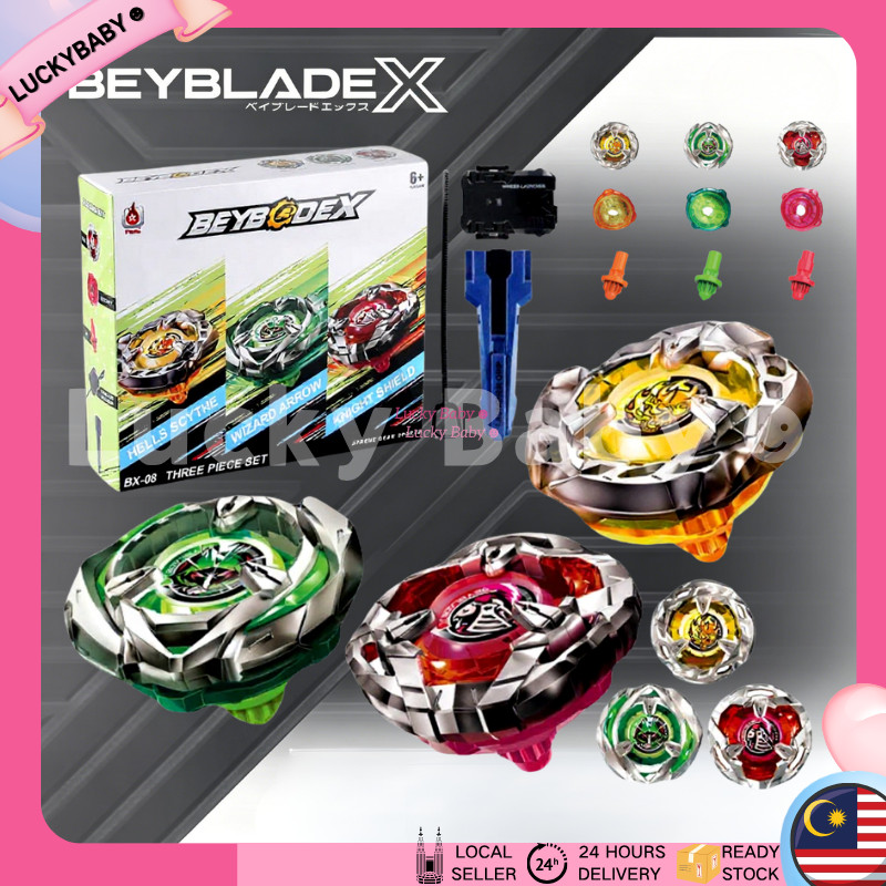 3 in1 Beyblade X Mainan Gasing Beyblade Burst Turbo BX -08 Xtreme ...