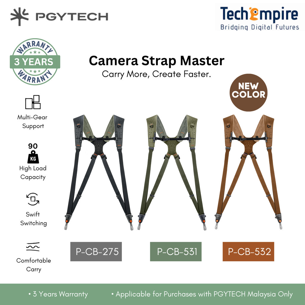 PGYTECH Camera Strap Master -- Shoulder carrying system, hanging point ...