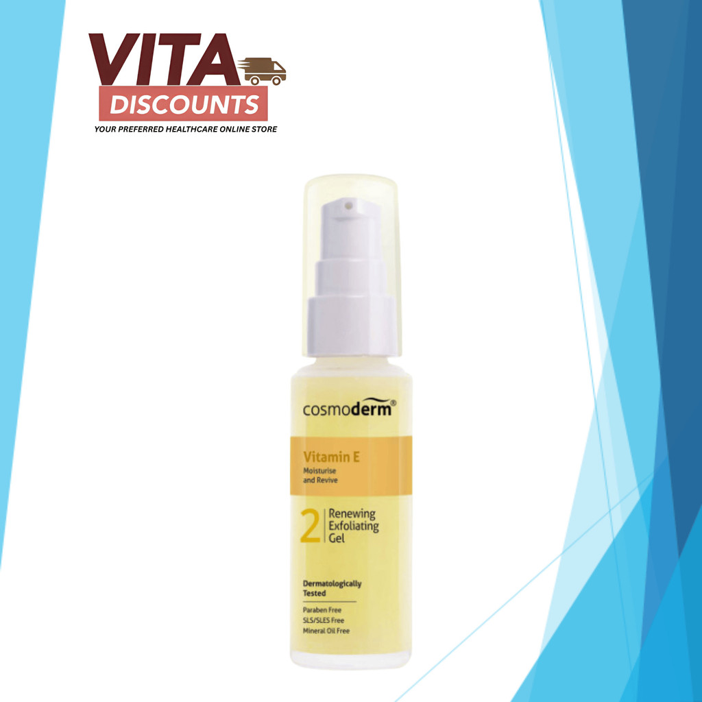 Cosmoderm Vitamin E Renewing Exfoliating Gel (30ml) | Shopee Malaysia