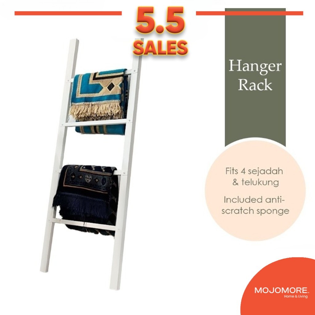MOJOMORE Metal Sejadah Penyidai Telekung Towel Rack Hanger | Shopee ...