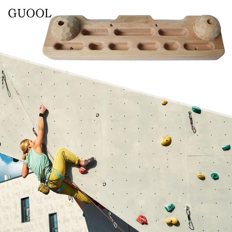 GUOOL Climbing Hangboard Climbing Training Board Wall Mounted Pull Up ...