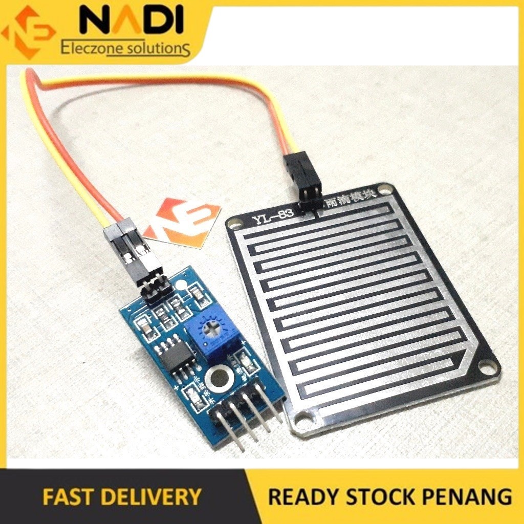 Rain Sensor Raindrops Detection Water Weather Humidity Module Arduino ...