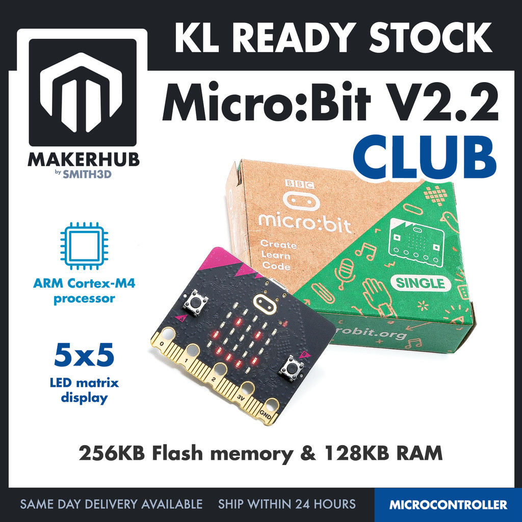 MicroBit V2.2 Go Bundle RBT Tahun 5 & 6 Junior Kit STEM Coding | Shopee ...