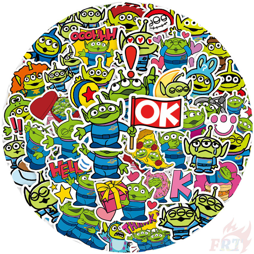Funny Alien Emoji Stickers 80Pcs/Set Fashion DIY Decals Doodle Stickers ...