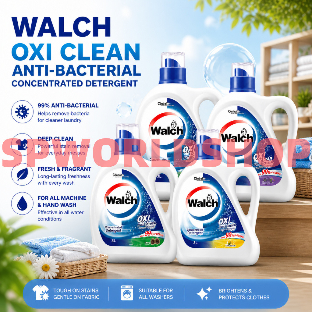 READY STOCK!!!Walch OXI Clean Anti-Bacterial Concentrated Detergent (3L ...