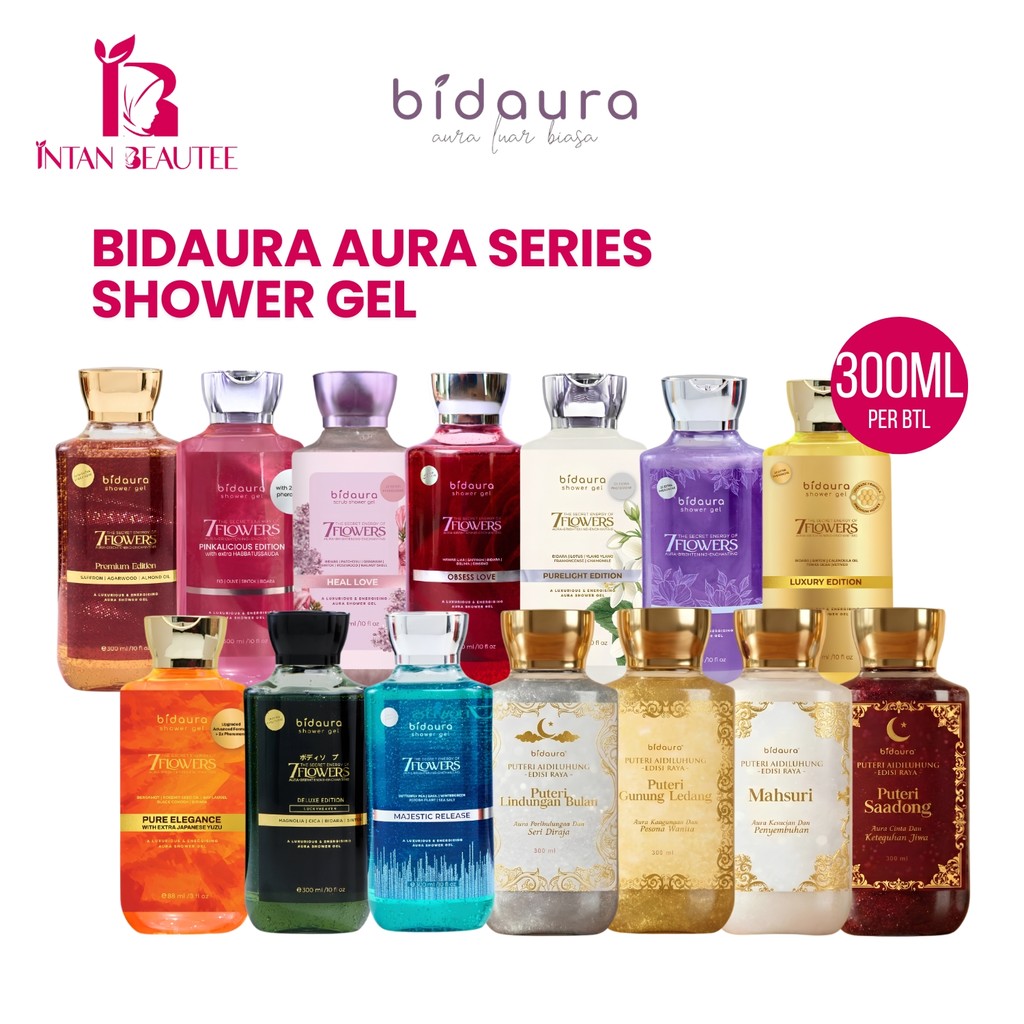[GOLD RAYA] BIDAURA Pakej Mandi Aura 7 Bunga-Shower Gel Wangian/300ML ...