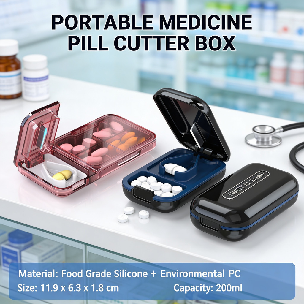 CK Medicine Portable Mini Cross-Border Pill Cutting Artifact Cutter ...