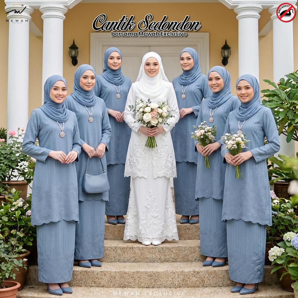 Kurung Riau LAURA By Mewah Exclusive - [Set Baju & Kain] Riau Muslimah ...