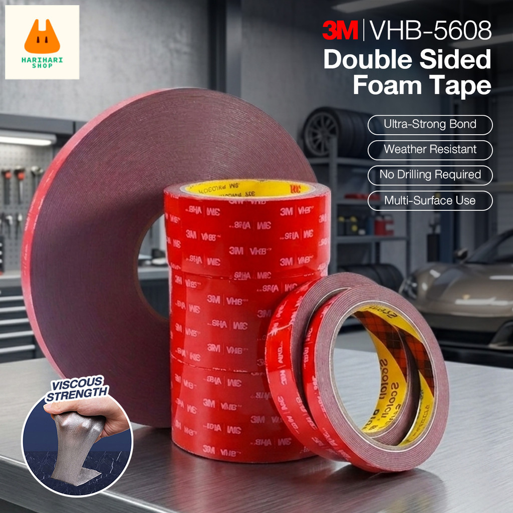 3M SUPER STRONG TAPE Water Proof Heavy Duty Outdoor Vehicle Tap Foam ...