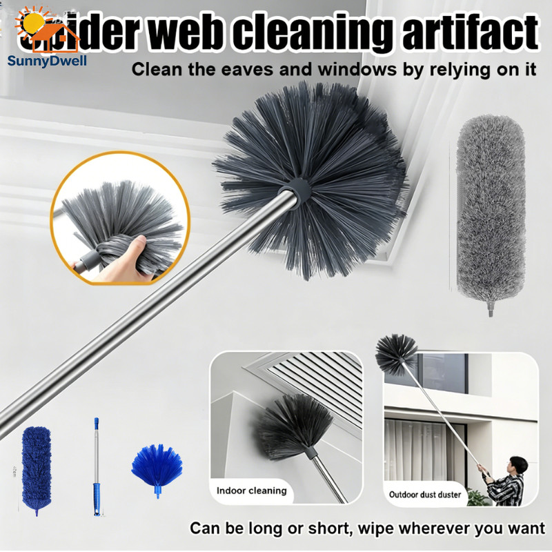 Duster sapu 250cm Extendable Cobweb Duster Ceiling Fan Wall Dust High ...
