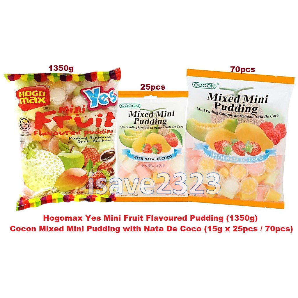 [HALAL] Cocon Mixed Mini Pudding with Nata De Coco (15g x25pcs/70pcs ...