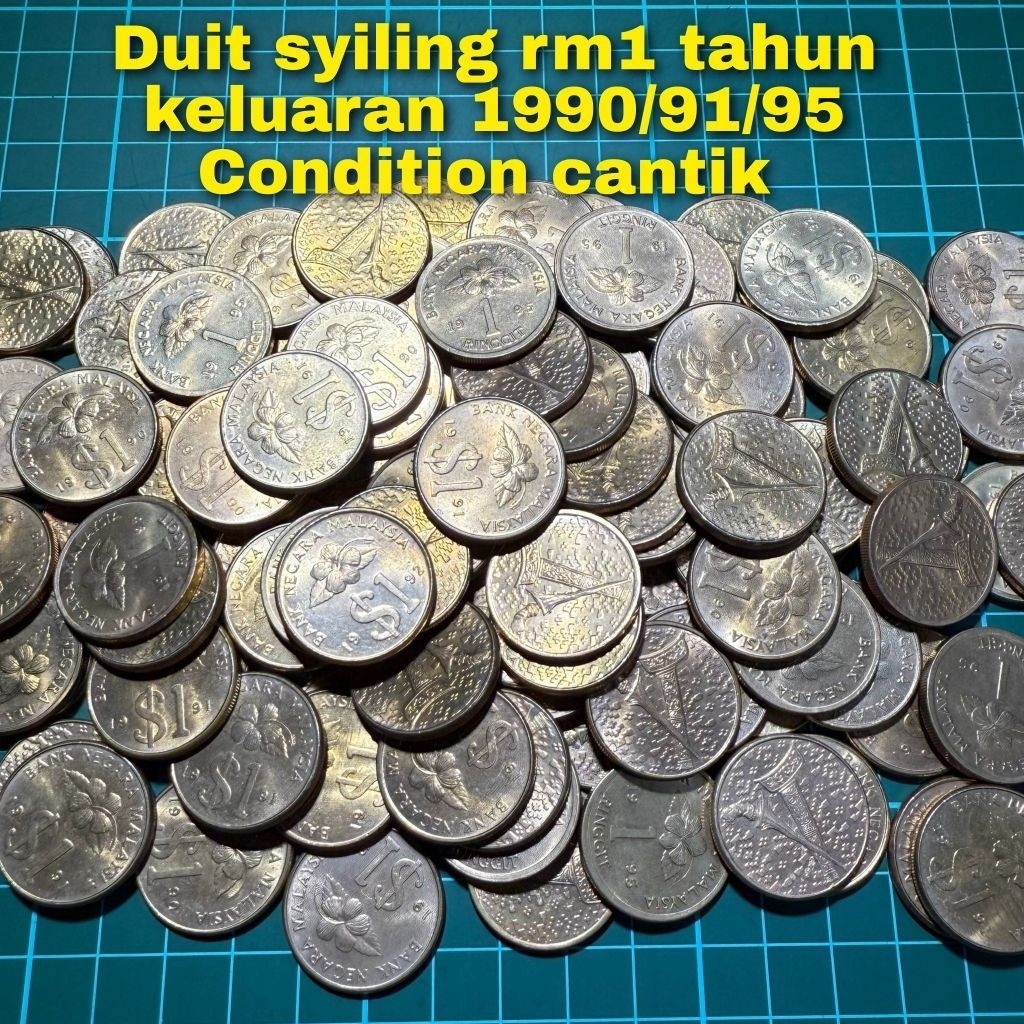 B126 duit syiling rm1 keris emas bunga raya duit syiling lama barang ...