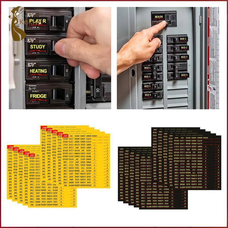 [kokiya] Circuit Breaker Labels Waterproof Premium Breaker Box Labels ...