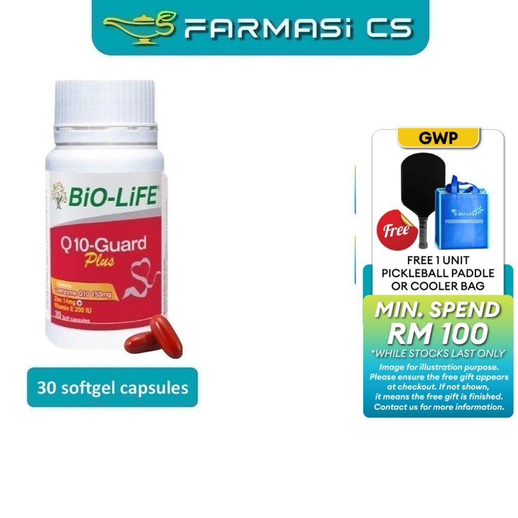 BIO-LIFE Q10-Guard Plus 30 Soft Capsules EXP:11/2026 [ Biolife CoQ10 Co ...