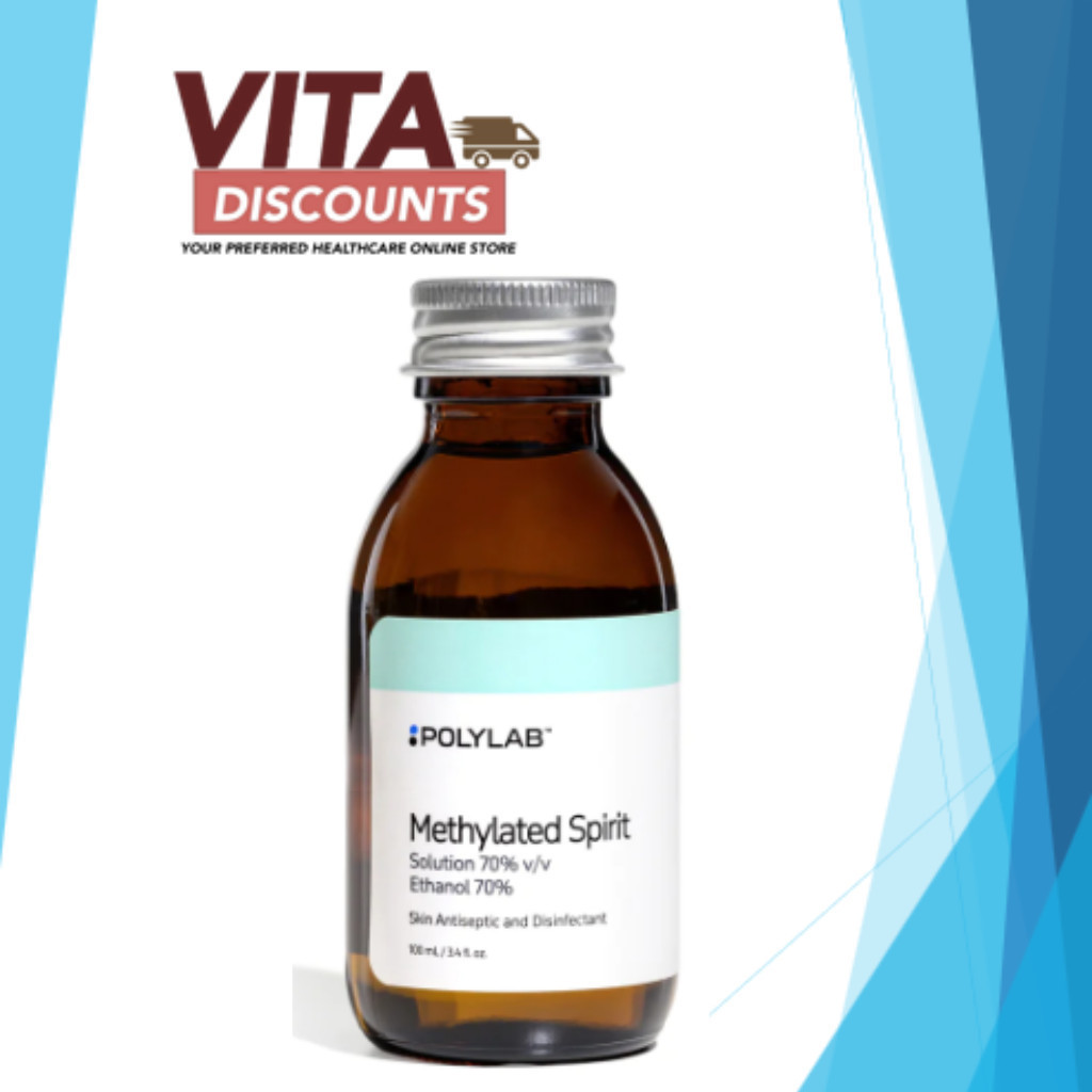 Polylab Biotech Methylated Spirit Ethanol 70% (100ml) [Exp 04/2027 ...