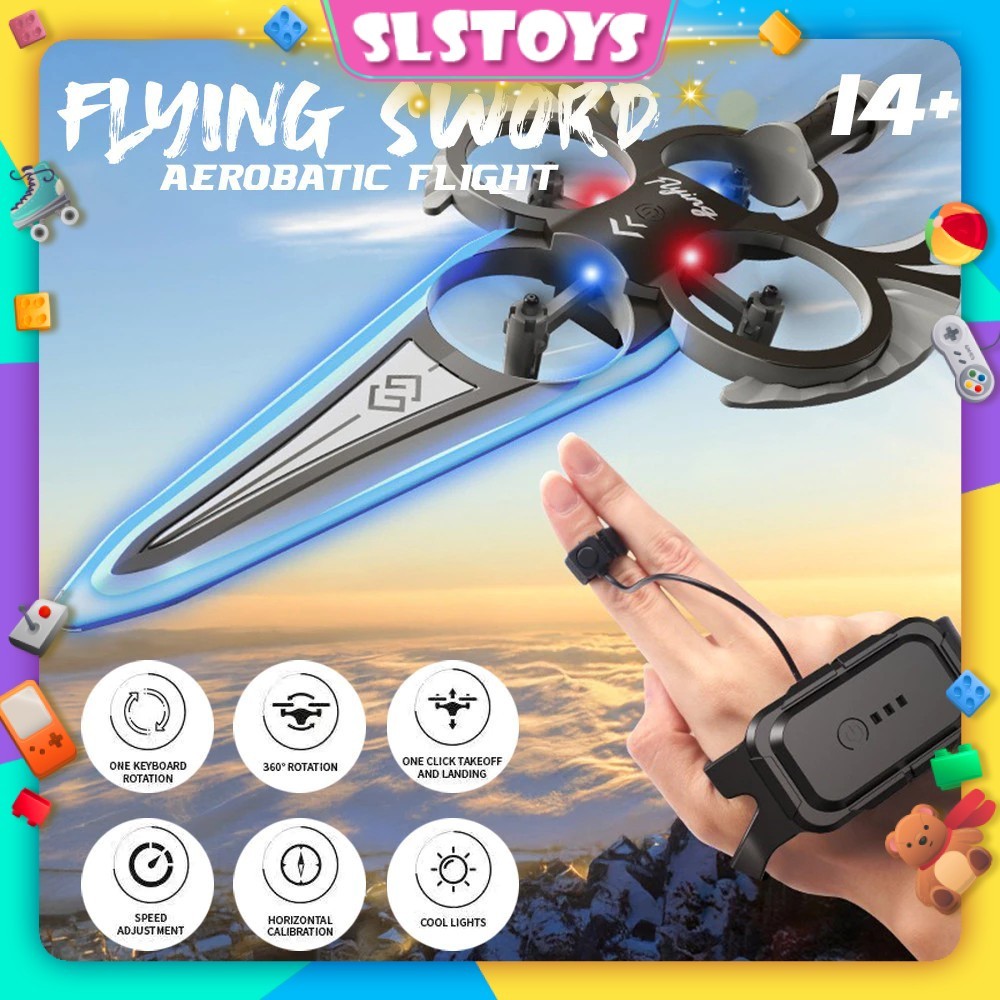 Flying Sword Aerobatic Flight Drone Toys Remote Sensor Hand Control ...