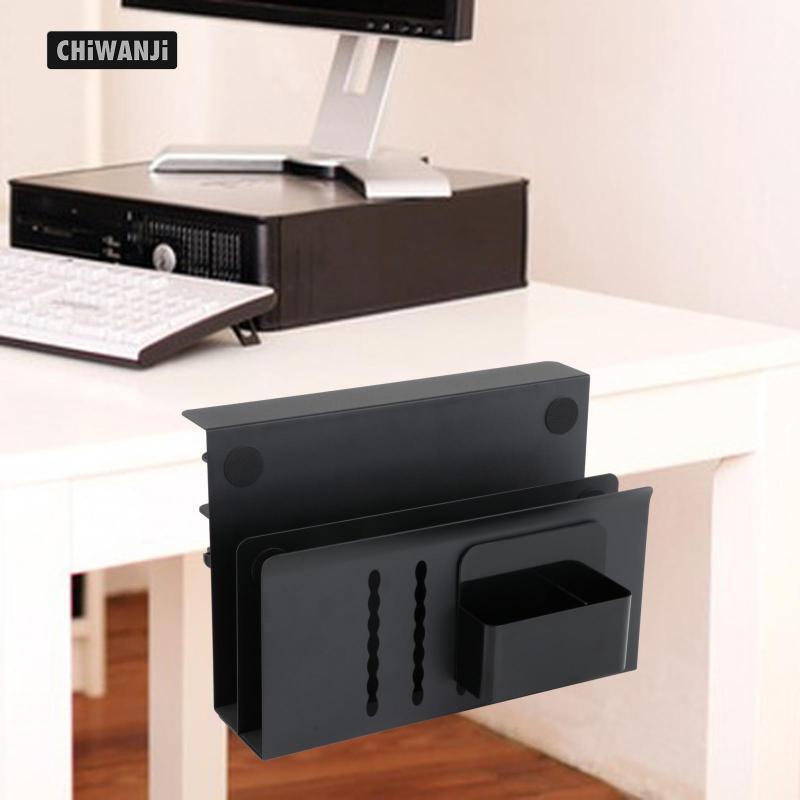 [CHiWANji] Desk Side Storage Double Layer Side Desk Laptop Holder Under ...