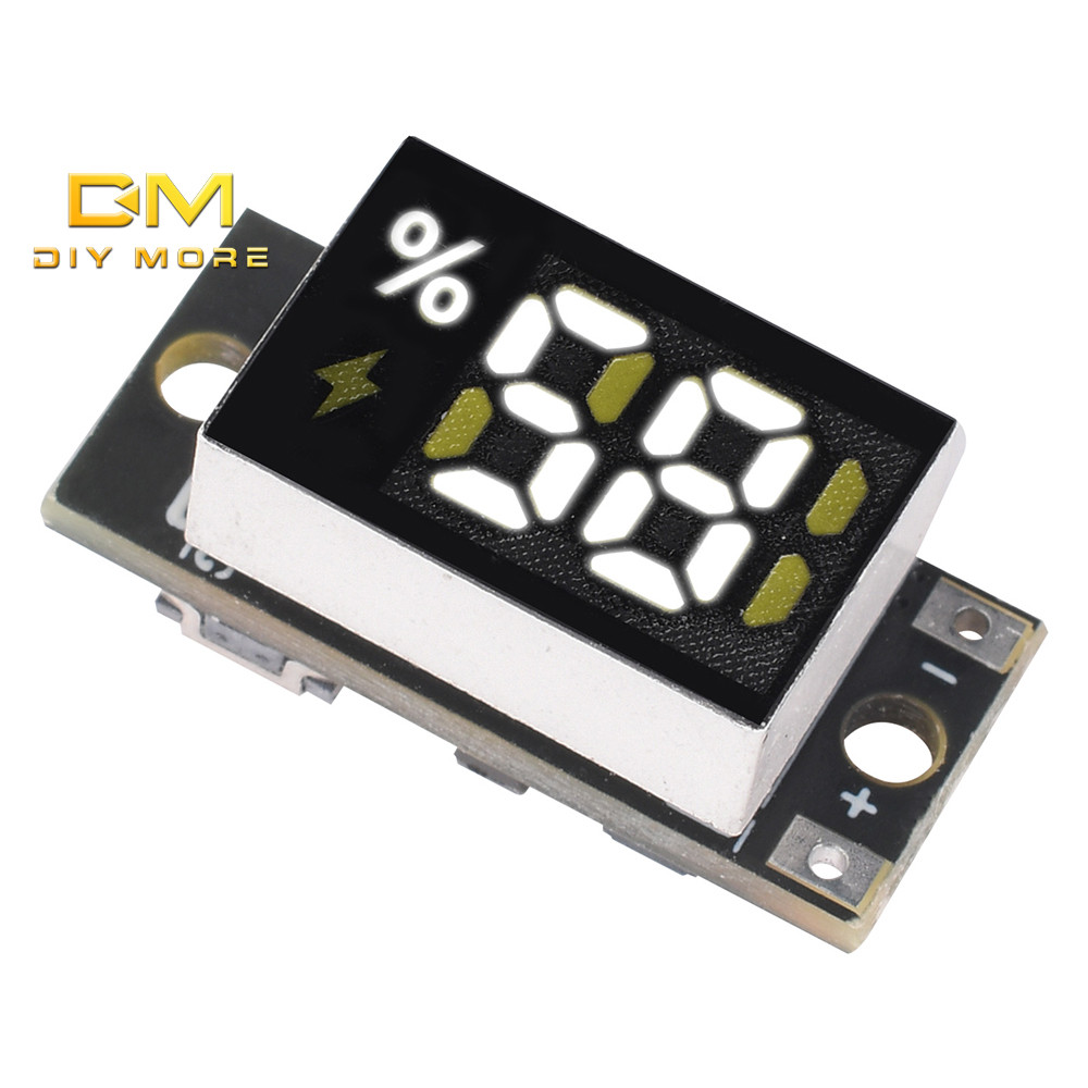 DIYMORE Mini Battery Level Indicator Module: 188-Segment LED Display ...