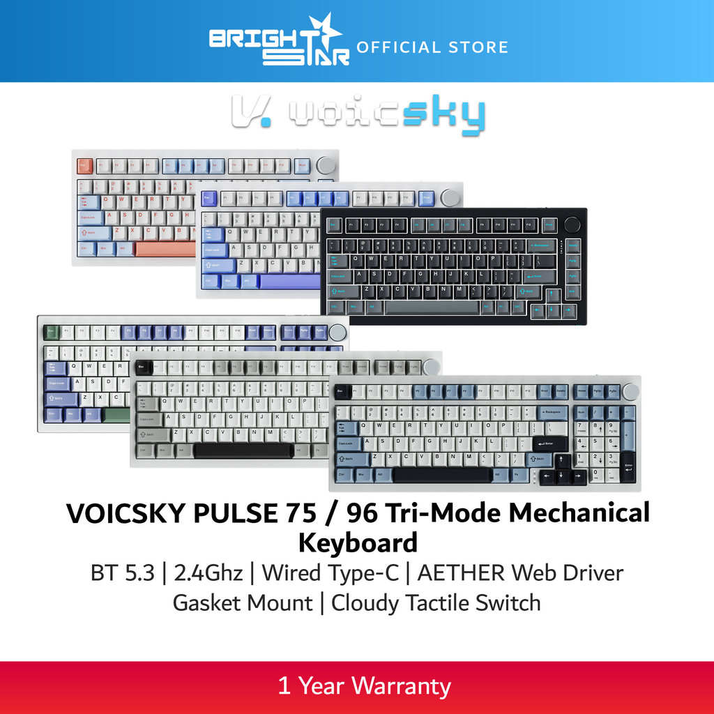 VOICSKY PULSE 75 Tri-Mode Mechanical Keyboard | Shopee Malaysia