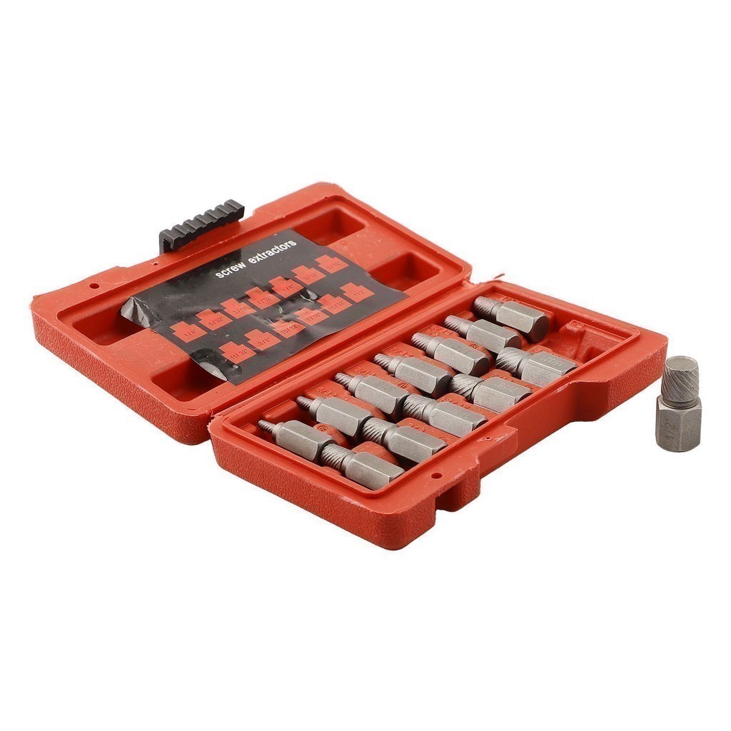 13Pcs Screw Extractor Set Damaged Broken Bolt Screw Extractor Hex Head ...