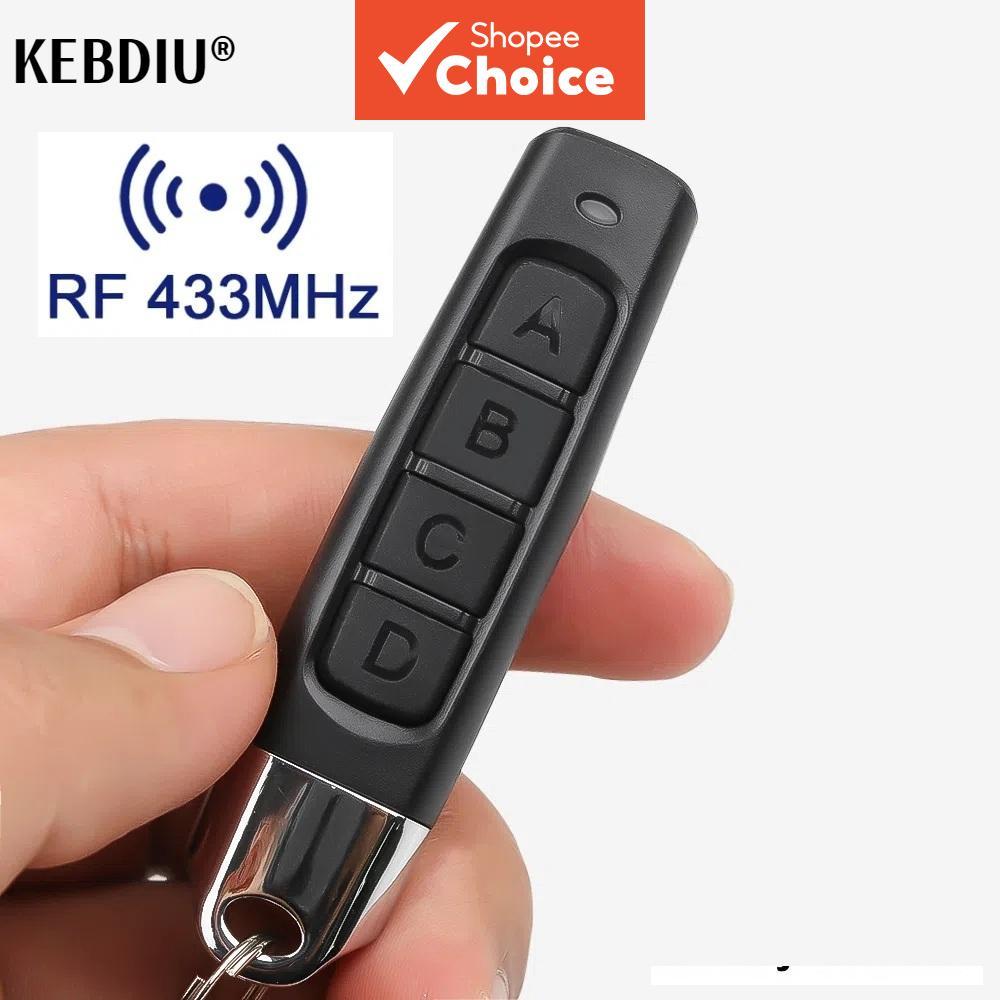 Garage Door Remote Control 433MHz 4-Channel Duplicator, ABCD Code, 3 ...
