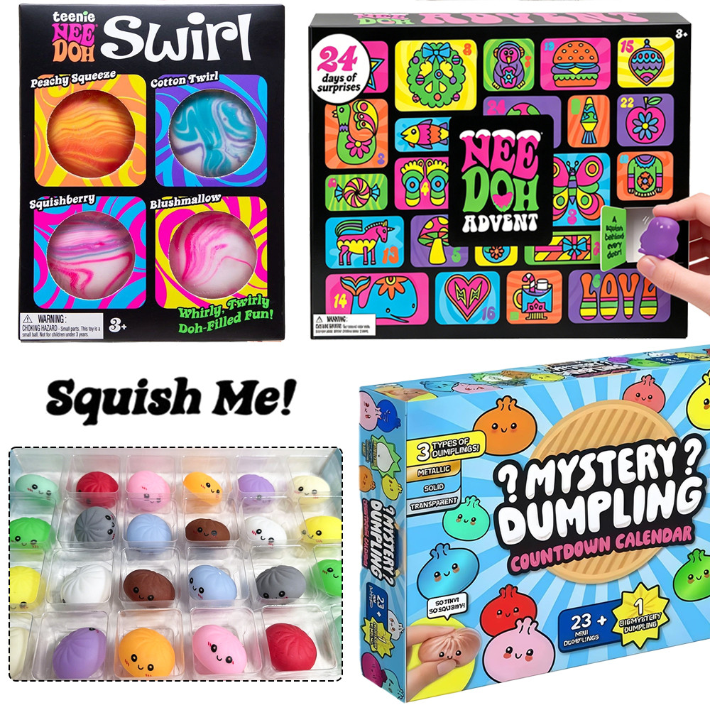 Dumpling Squishy Soft Slow Rising Squeeze Fidget Cave Box 24pcs Needoh ...