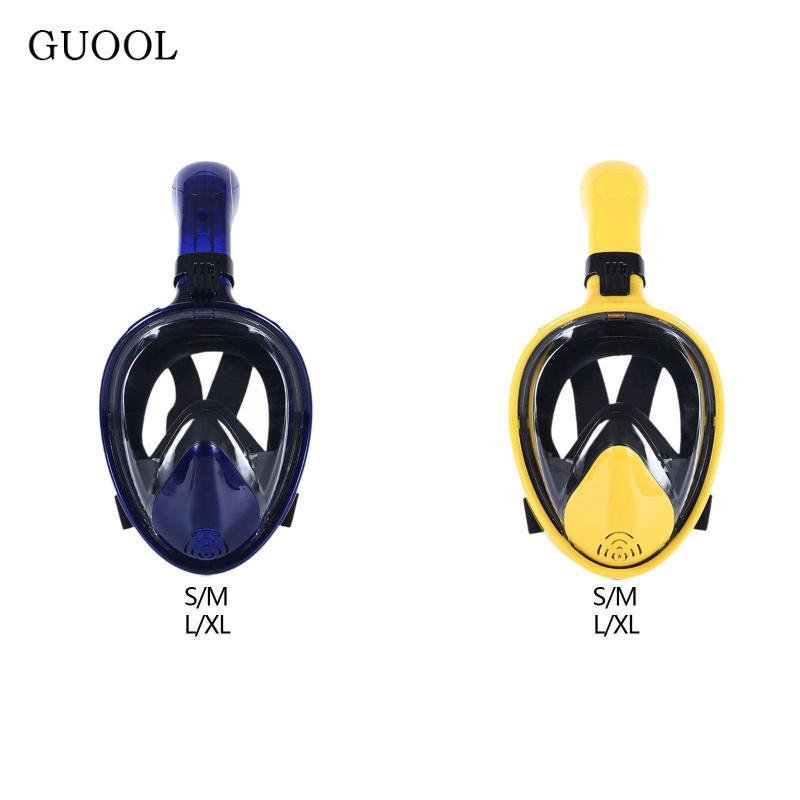 GUOOL Full Face Diving Mask Anti Fog Snorkeling Swim Goggles ...