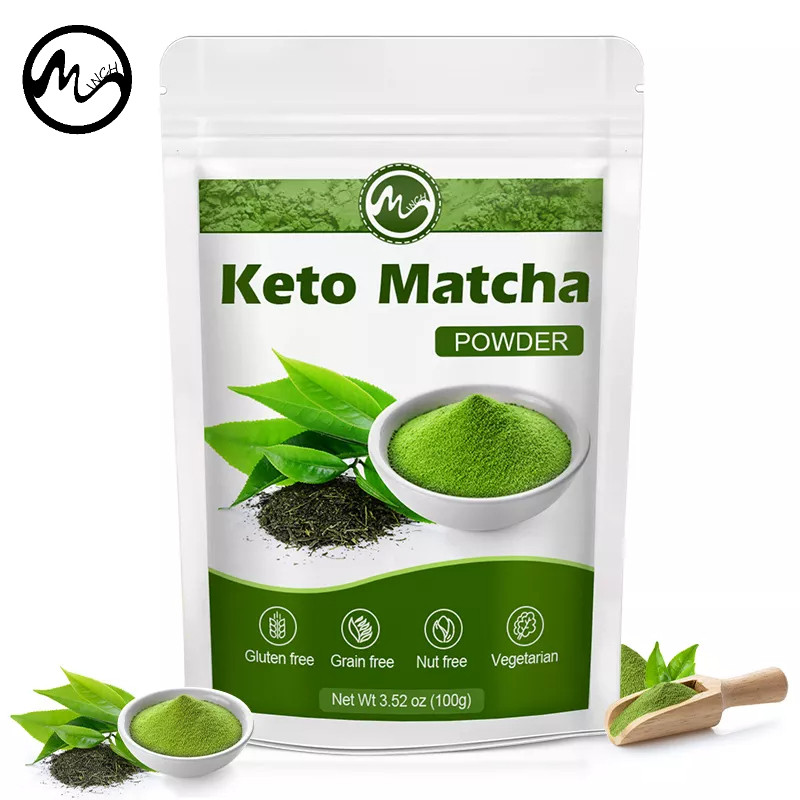 Minch Keto Matcha Powder Instant With MCT Oil 100% Organic Matcha Green ...