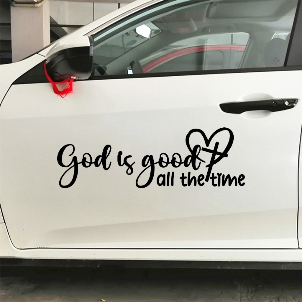 God Is Good Car Decal Christian Bible Verse Sticker for Car Body Decor ...