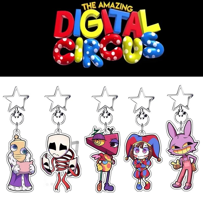 The Amazing Digital Circus TADC Mica Acrylic keychain Pomni Jax Gangle ...