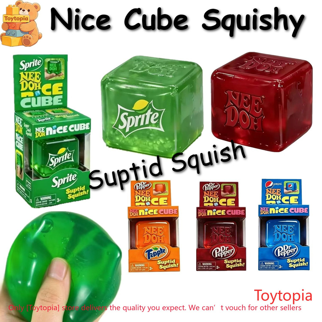 New Nee Doh Nice Cube Squishy Suptid Squish Soft Slow Rising Squeeze ...