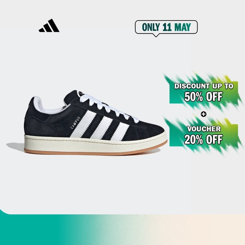 adidas Lifestyle Campus 00s Men Shoes - Black HQ8708 | Shopee Malaysia