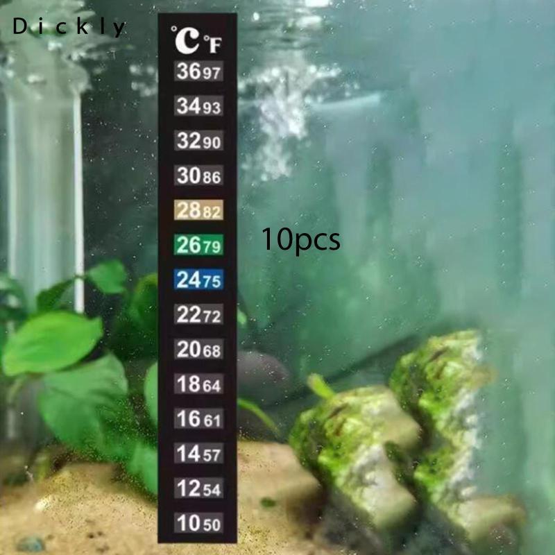 Dickly Aquarium Thermometer Strips Accurate Temperature Indicator ...