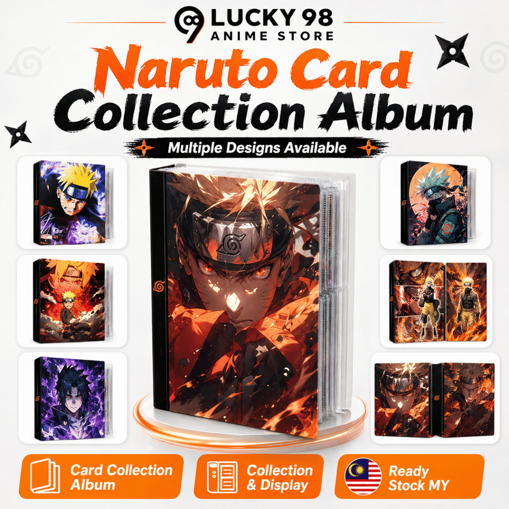 Naruto Card Album Book TCG Trading Card Album 240pcs 4 grids Album Storage  Folder Collection Binder | Shopee Malaysia