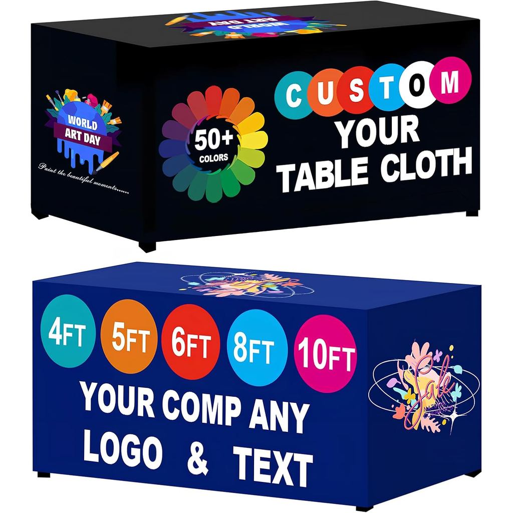 Custom Table Cloth with Business Logo,Personalized Custom Table Cover ...