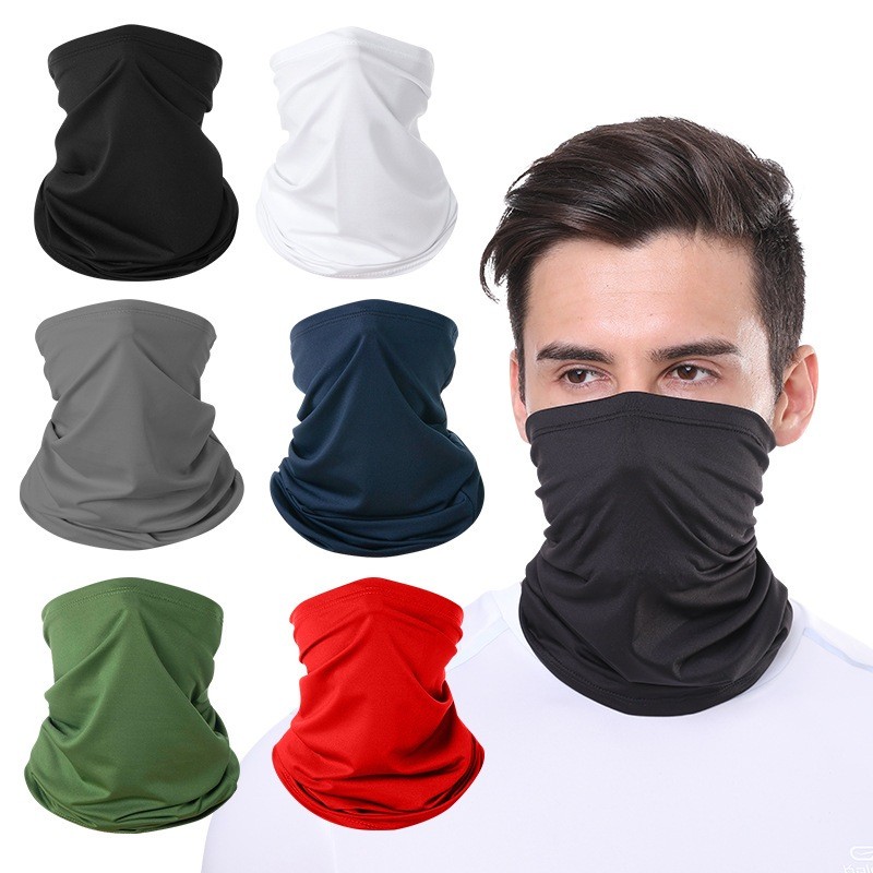 𝗨𝗩 𝗣𝗥𝗢𝗧𝗘𝗖𝗧𝗜𝗢𝗡 》 Half Face Neck Head Scarf Buff Bandana Headband Silk ...